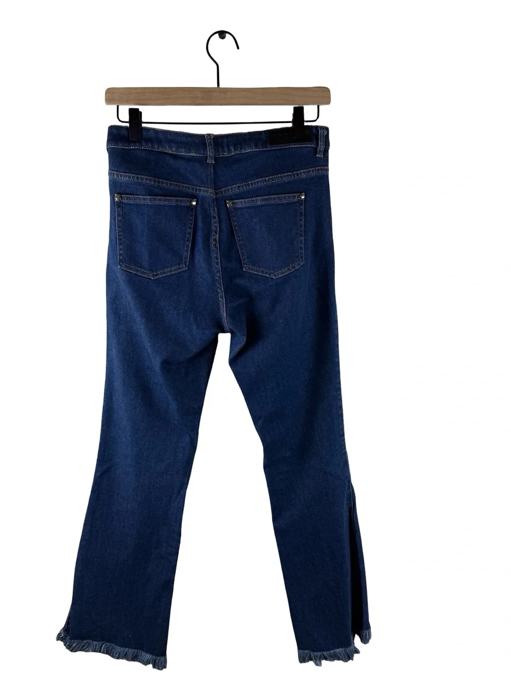 Sonia Rykiel Womens Fringe Hem Boot Cut Jeans Size 38 or 6